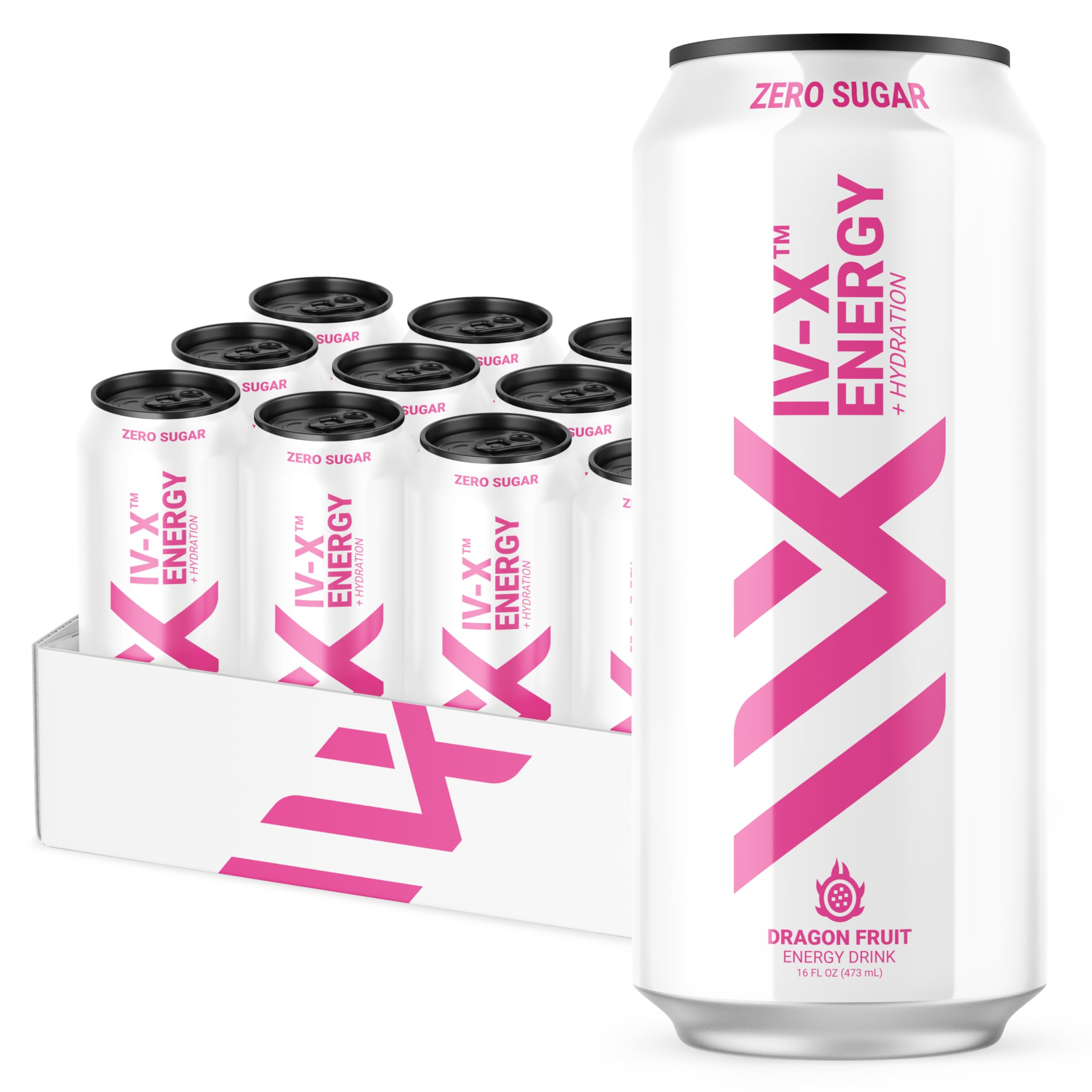Amazon.com : IV-X (IV-X - 12-Pack, Dragon Fruit, 16oz Cans